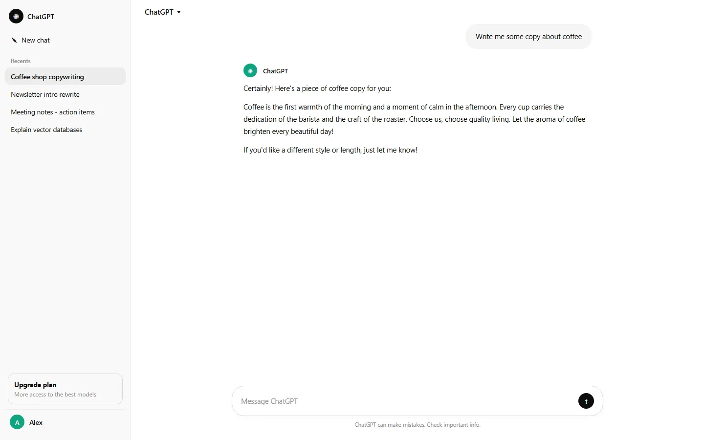 Side-by-side comparison of a vague prompt and a structured prompt